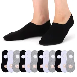 12 Pk Men No Show Socks Cotton Foot Cover Liner Invisible Low Cut Athletic 10-13