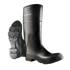 16" Economy Boots, PVC, Steel Toe, Size 12, Puncture Resistant Sole