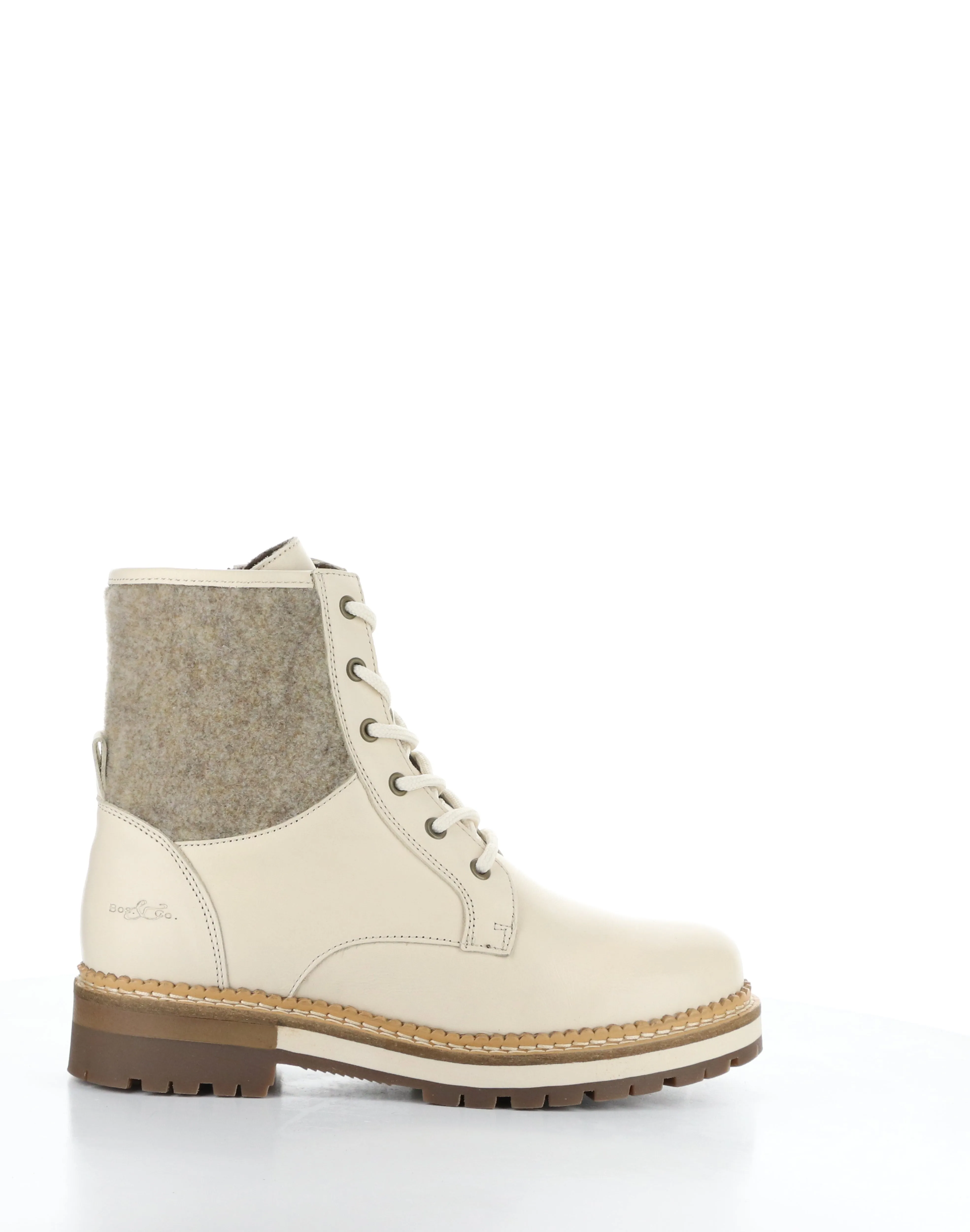 ASTRA CREAM/ZENO Round Toe Boots