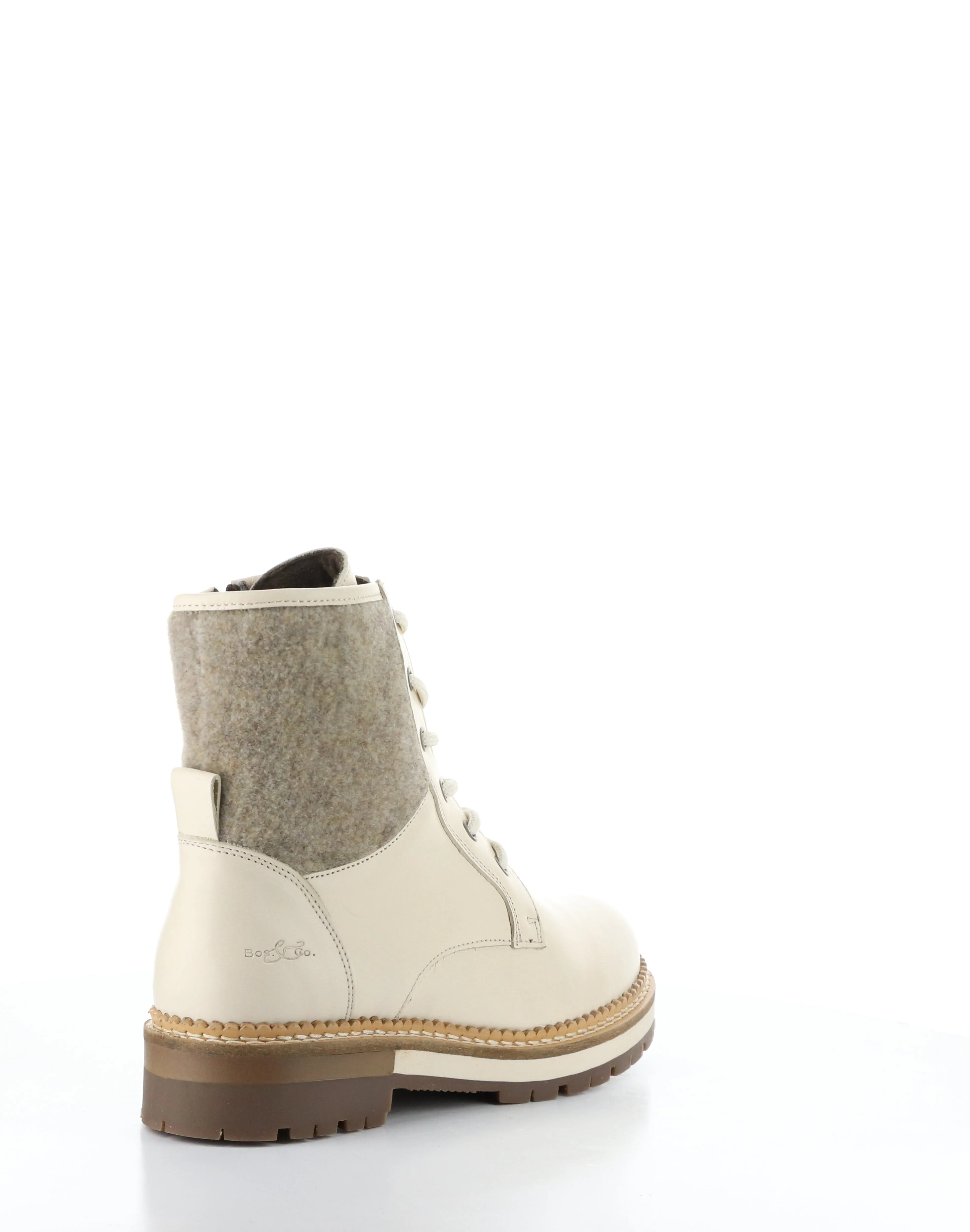 ASTRA CREAM/ZENO Round Toe Boots