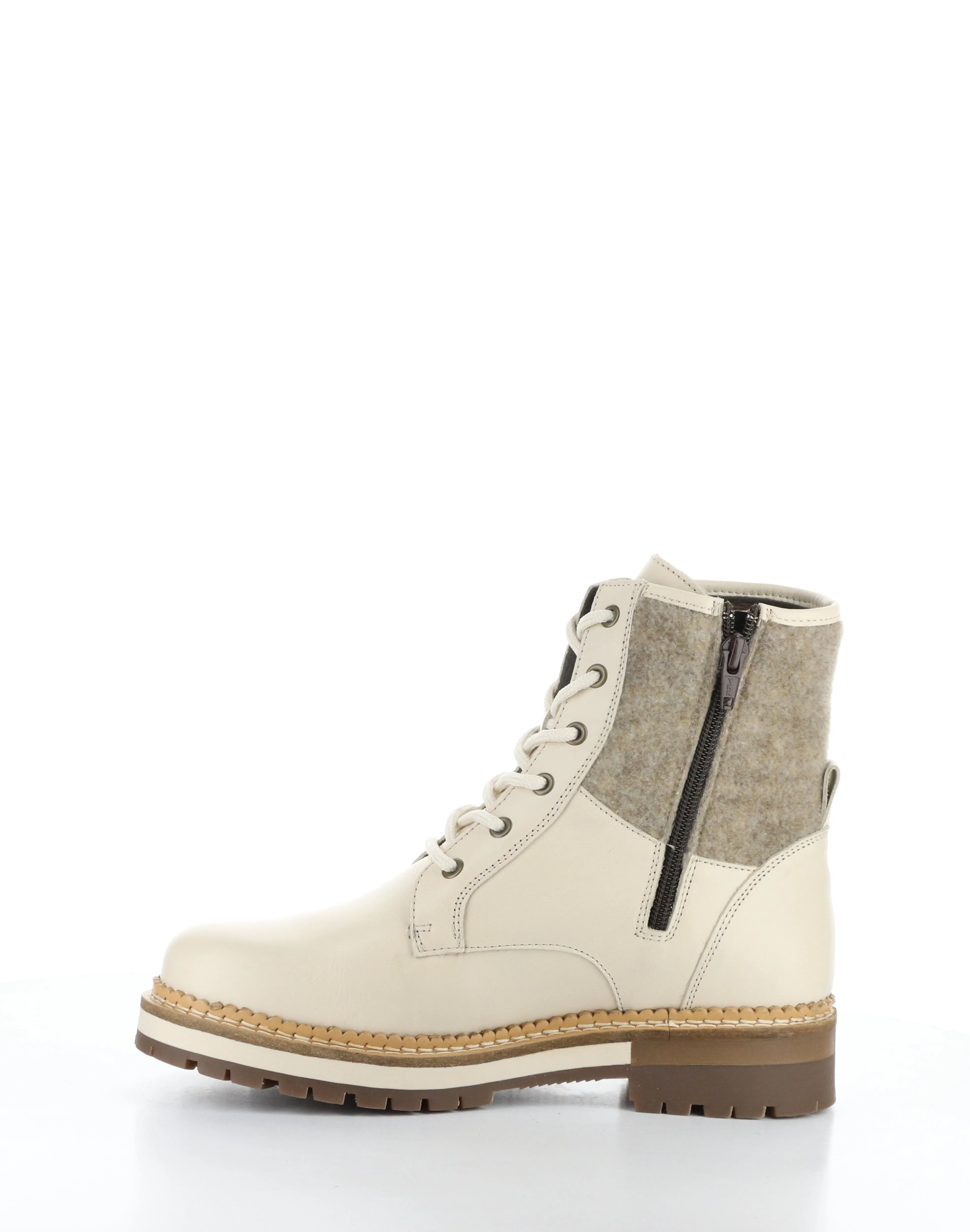ASTRA CREAM/ZENO Round Toe Boots