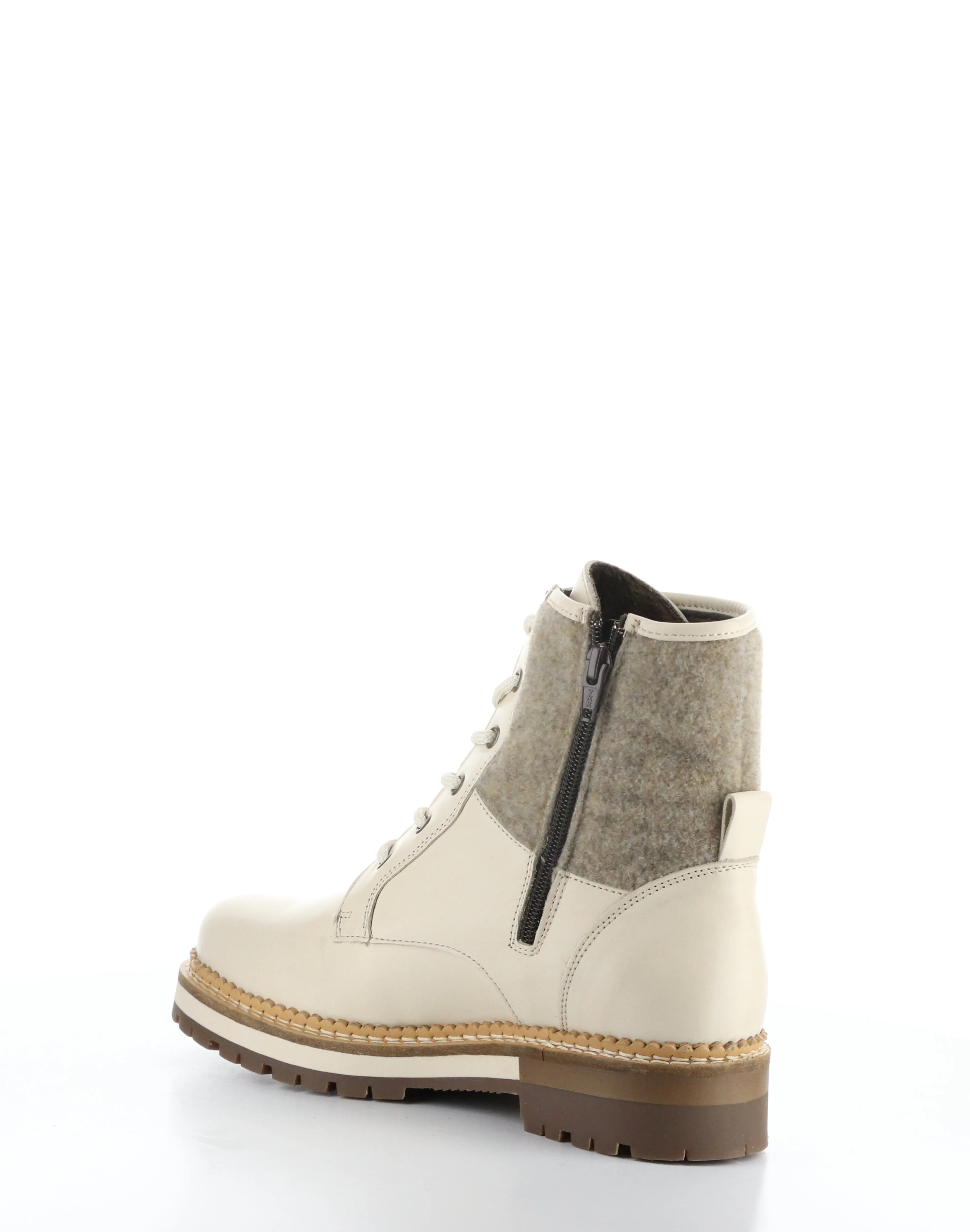ASTRA CREAM/ZENO Round Toe Boots