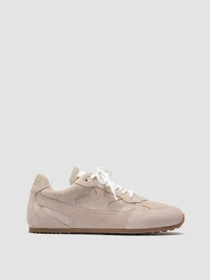 AWAY 101 - Ivory Suede Low Top Sneakers