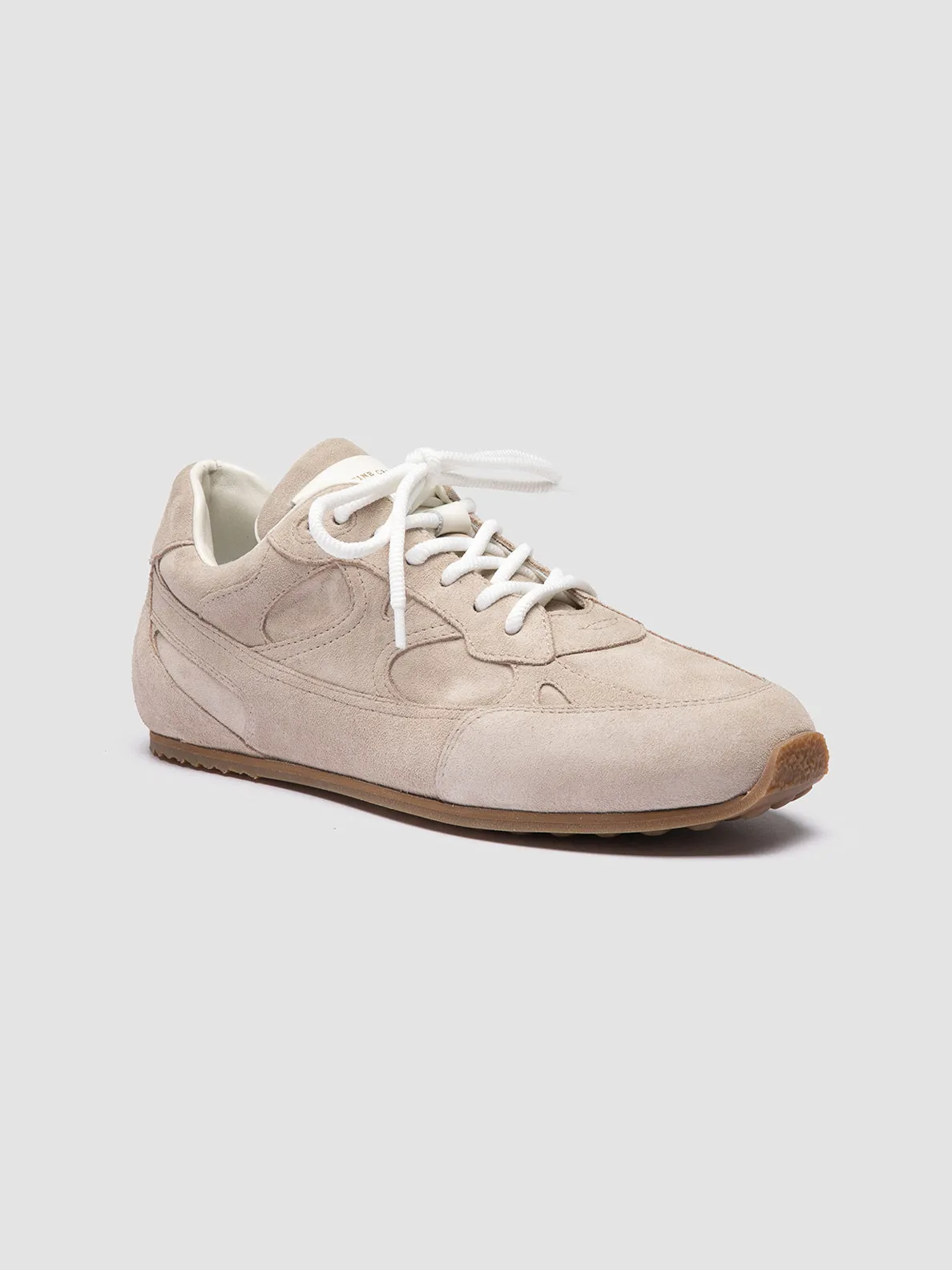 AWAY 101 - Ivory Suede Low Top Sneakers