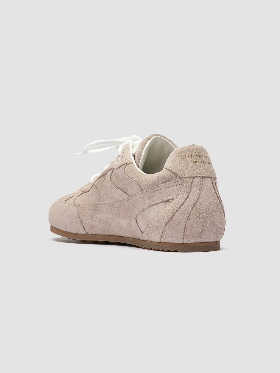 AWAY 101 - Ivory Suede Low Top Sneakers