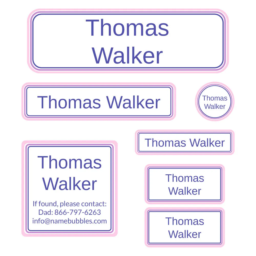 Bands School Labels Pack