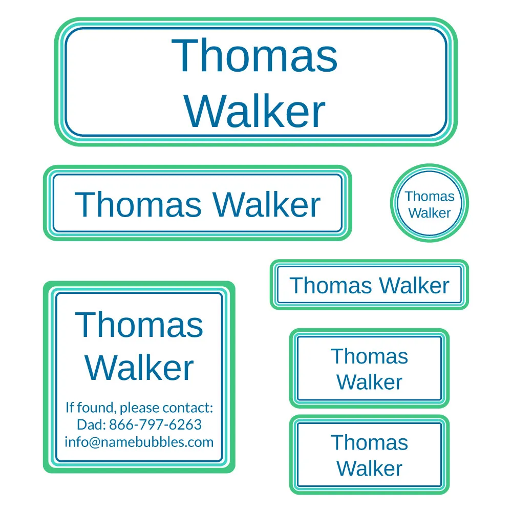 Bands School Labels Pack