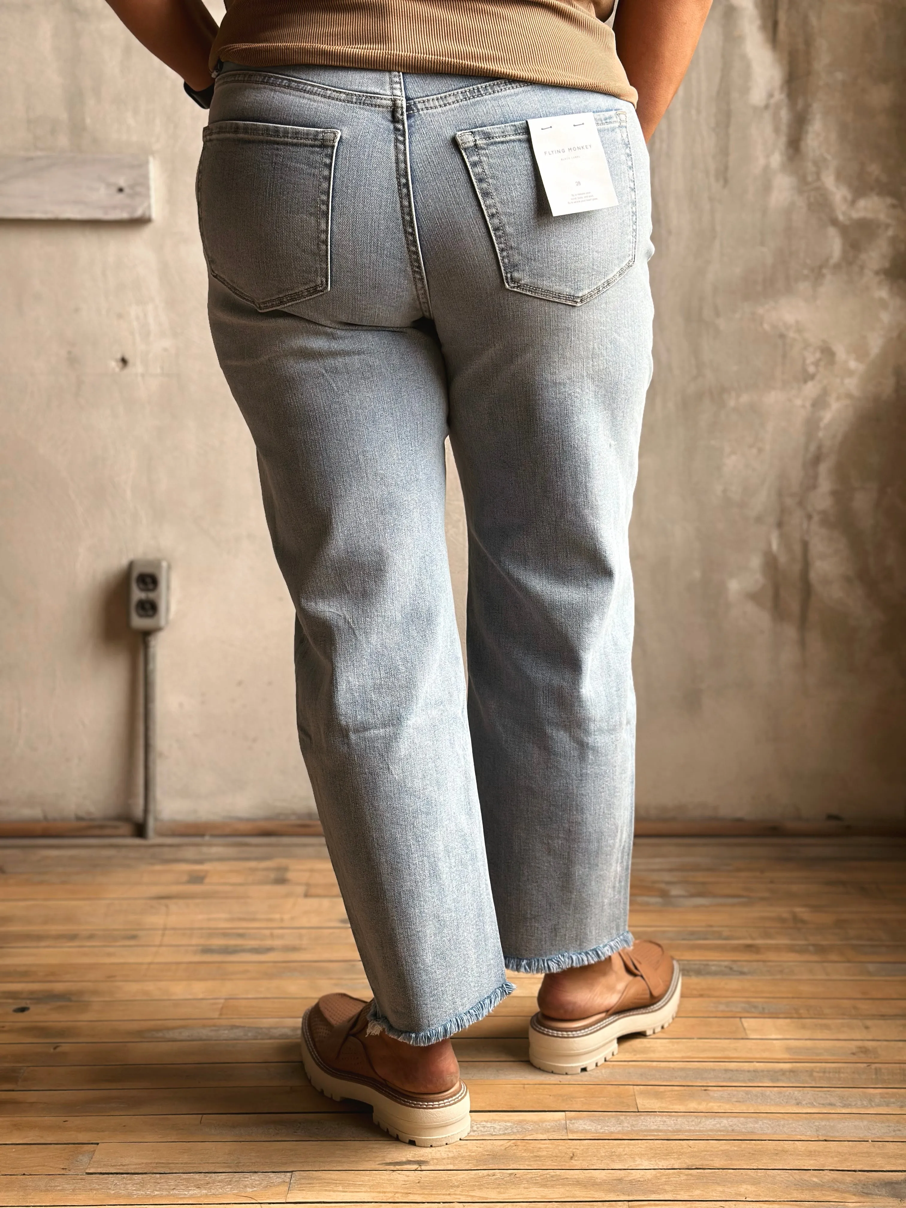 Barrel Leg Jeans by Flying Monkey