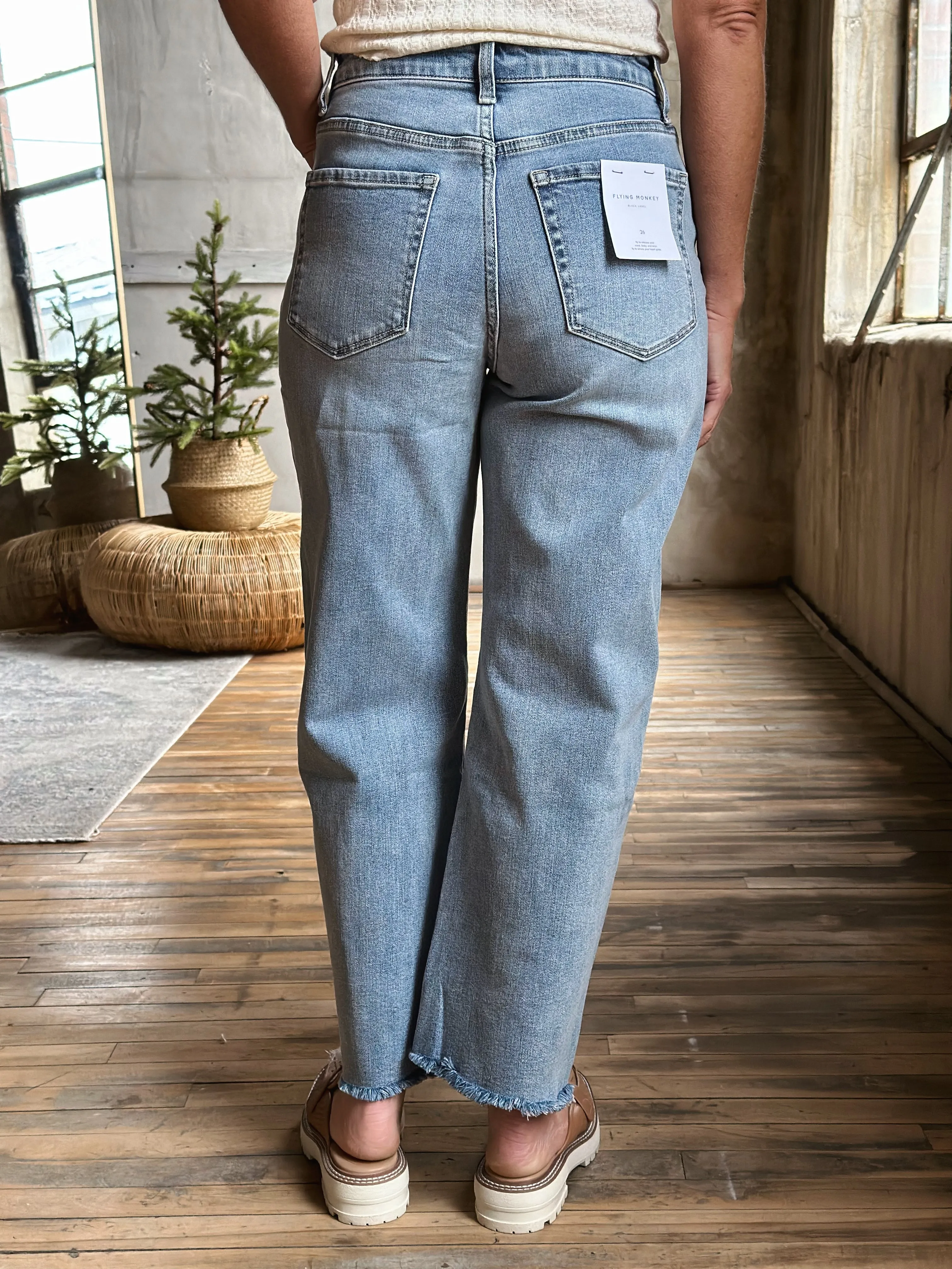 Barrel Leg Jeans by Flying Monkey