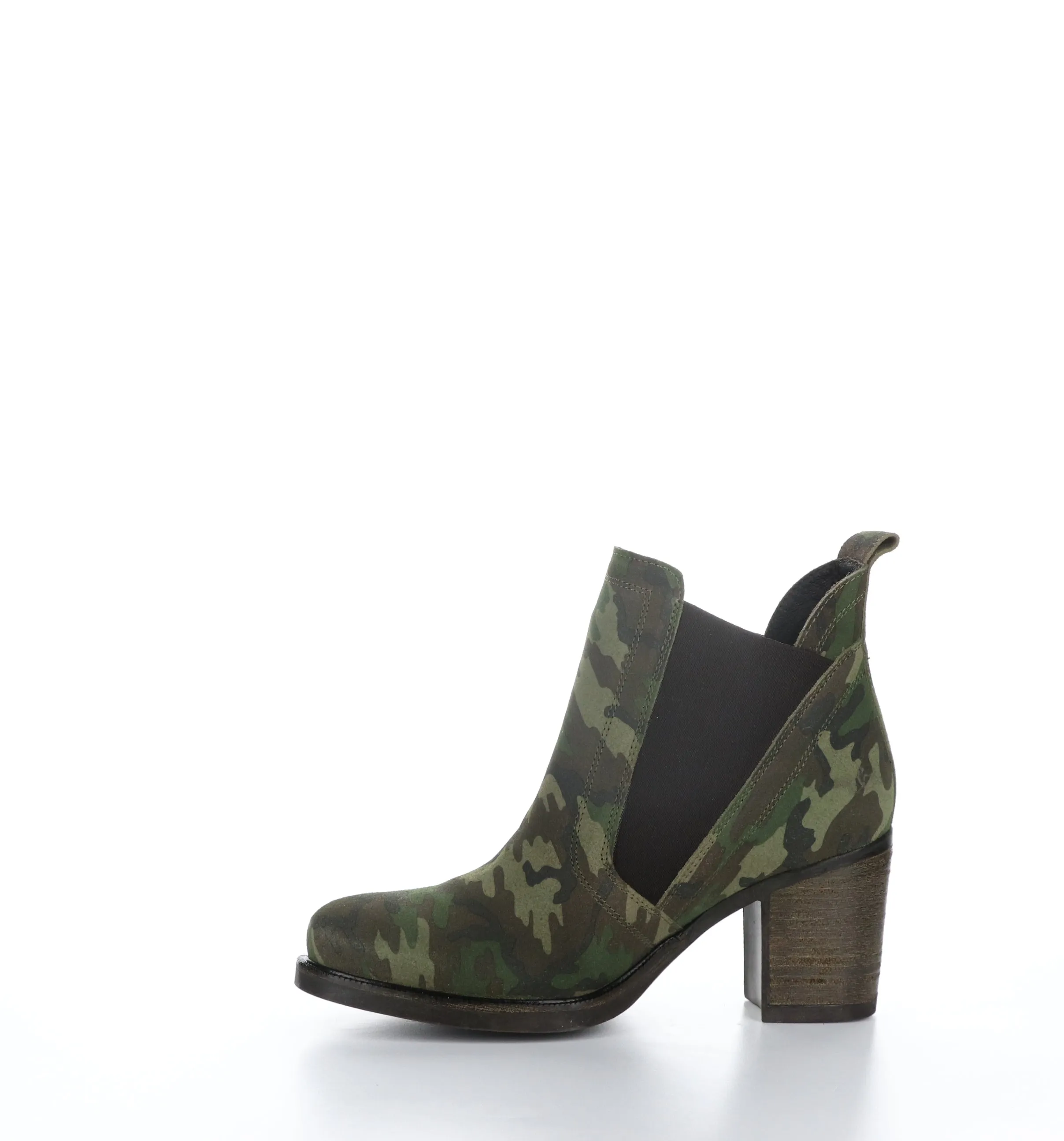 BELLINI Green Camo/Green Chelsea Ankle Boots