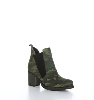 BELLINI Green Camo/Green Chelsea Ankle Boots