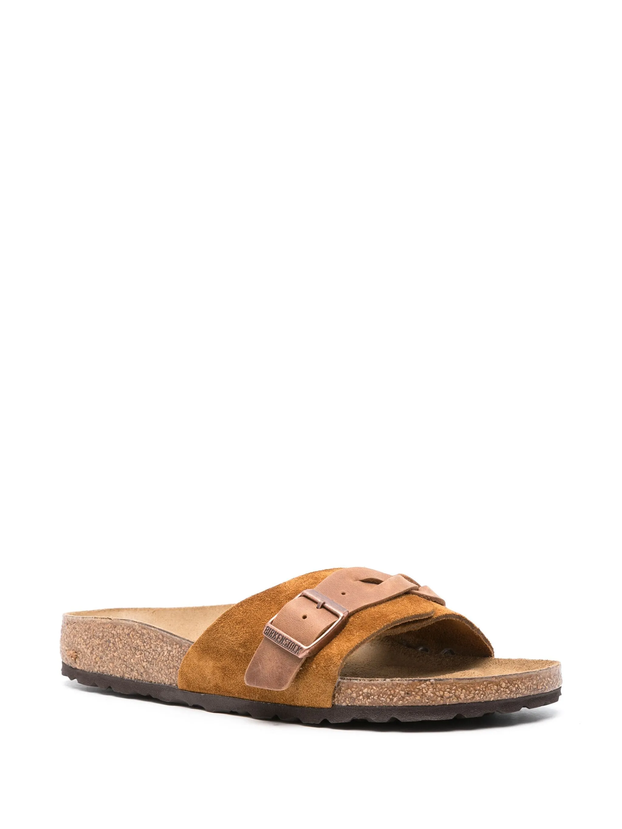 BIRKENSTOCK - Oita Braided Suede Leather N Sandals