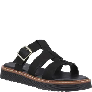 Black Celeste Slide Sandals