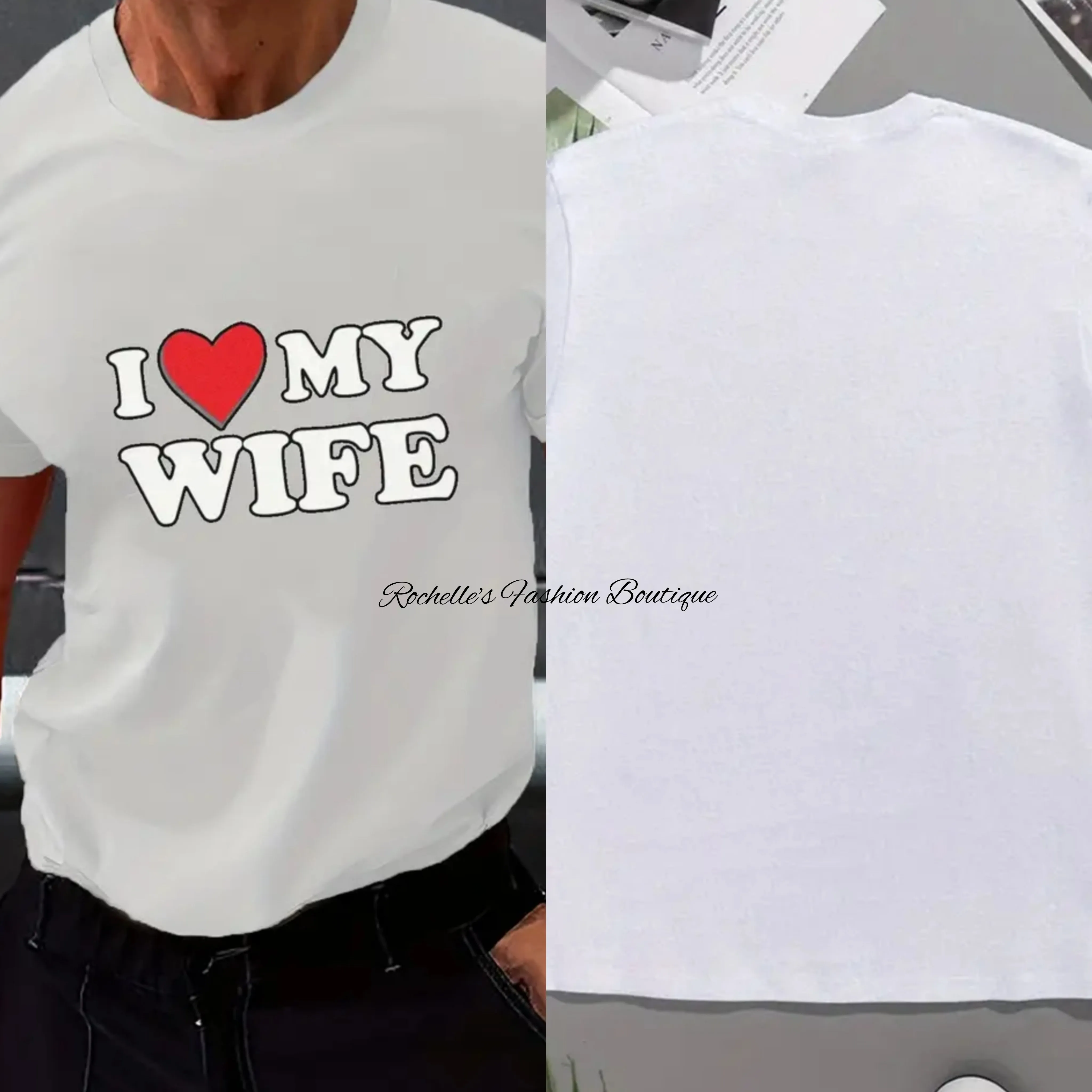 Black I Love My Wife T-Shirt