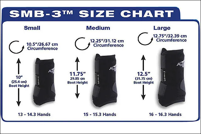 Black Large Professional Choice Smb3 Sports Medicine Horse Boots Sold In Pair