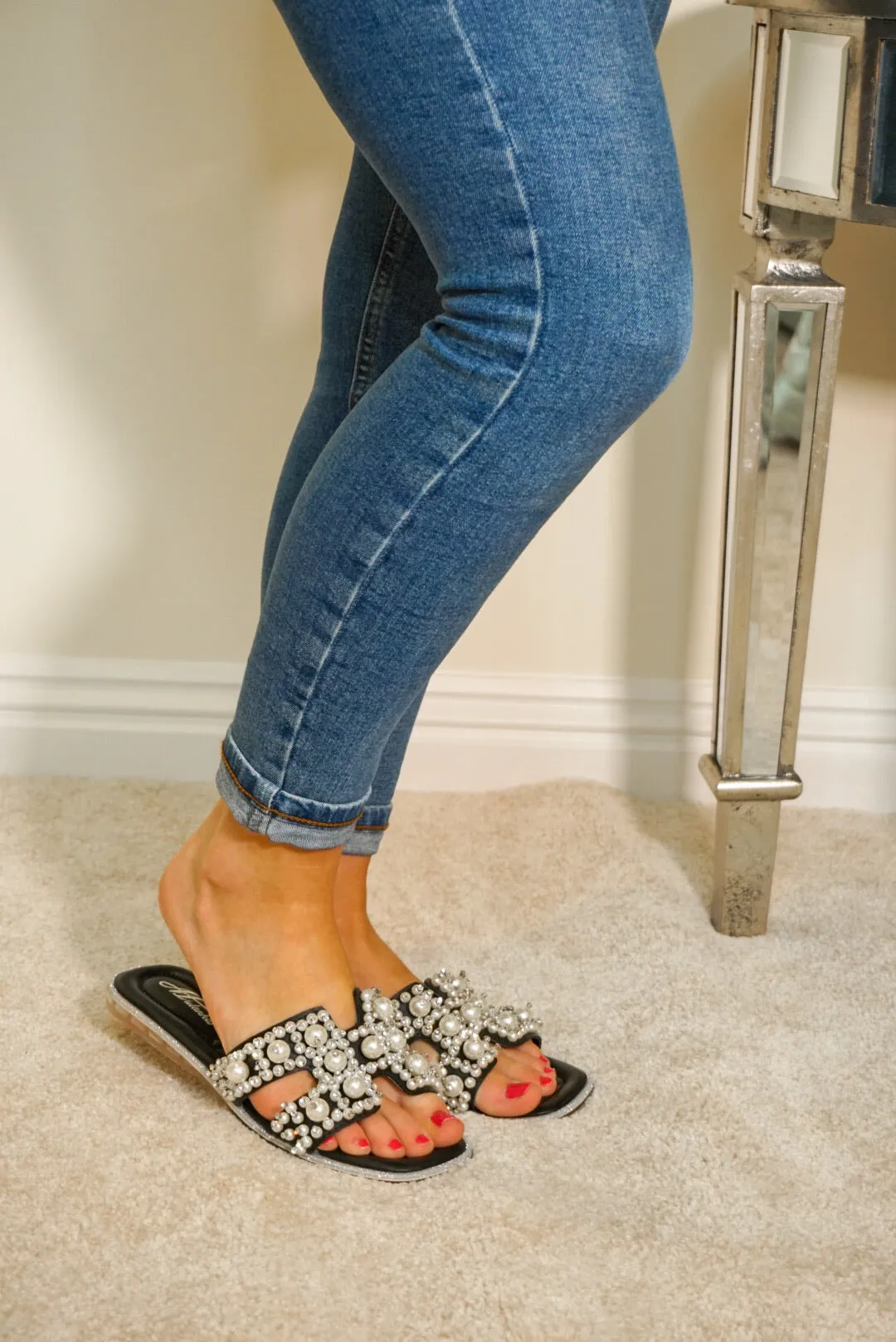 Black Pearl Sandals