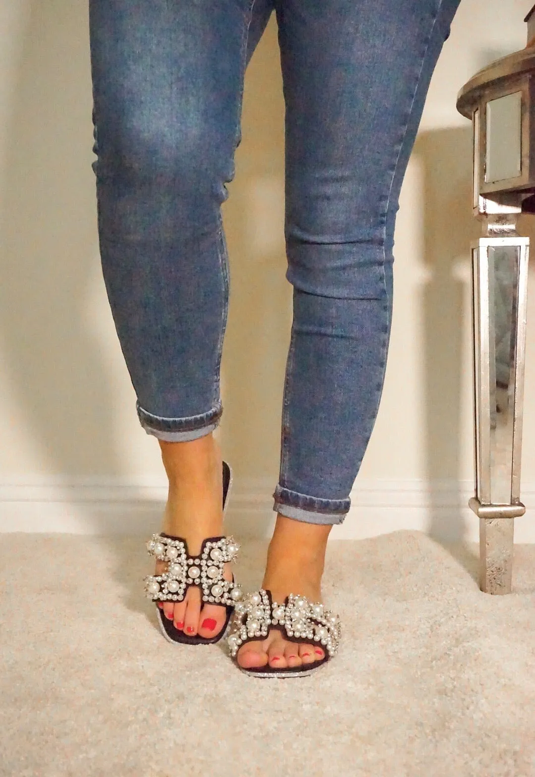 Black Pearl Sandals