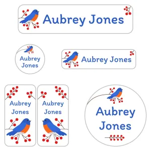 Blue Bird Daycare Labels Pack