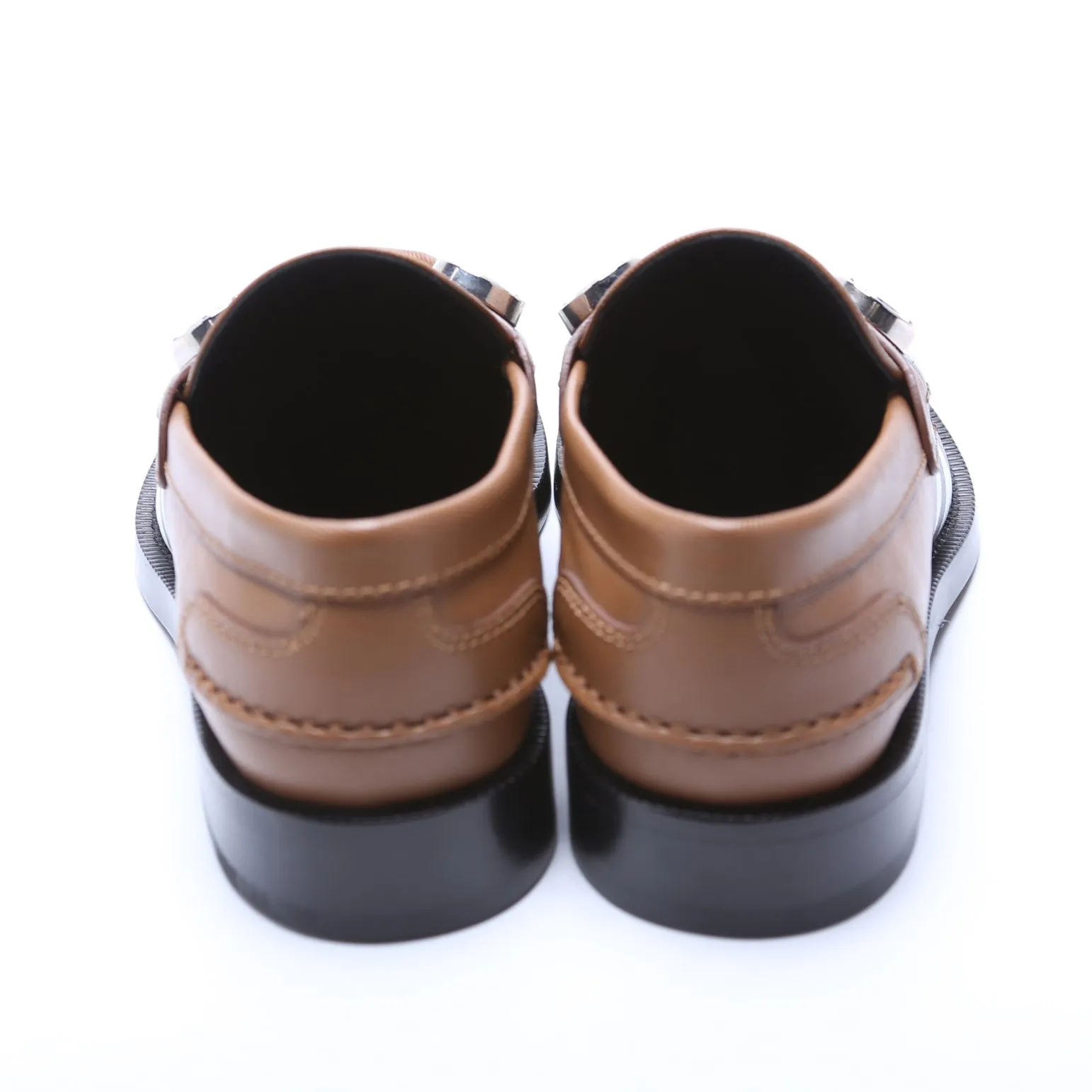 Broadbrook Leather Loafers Size 37 Brown