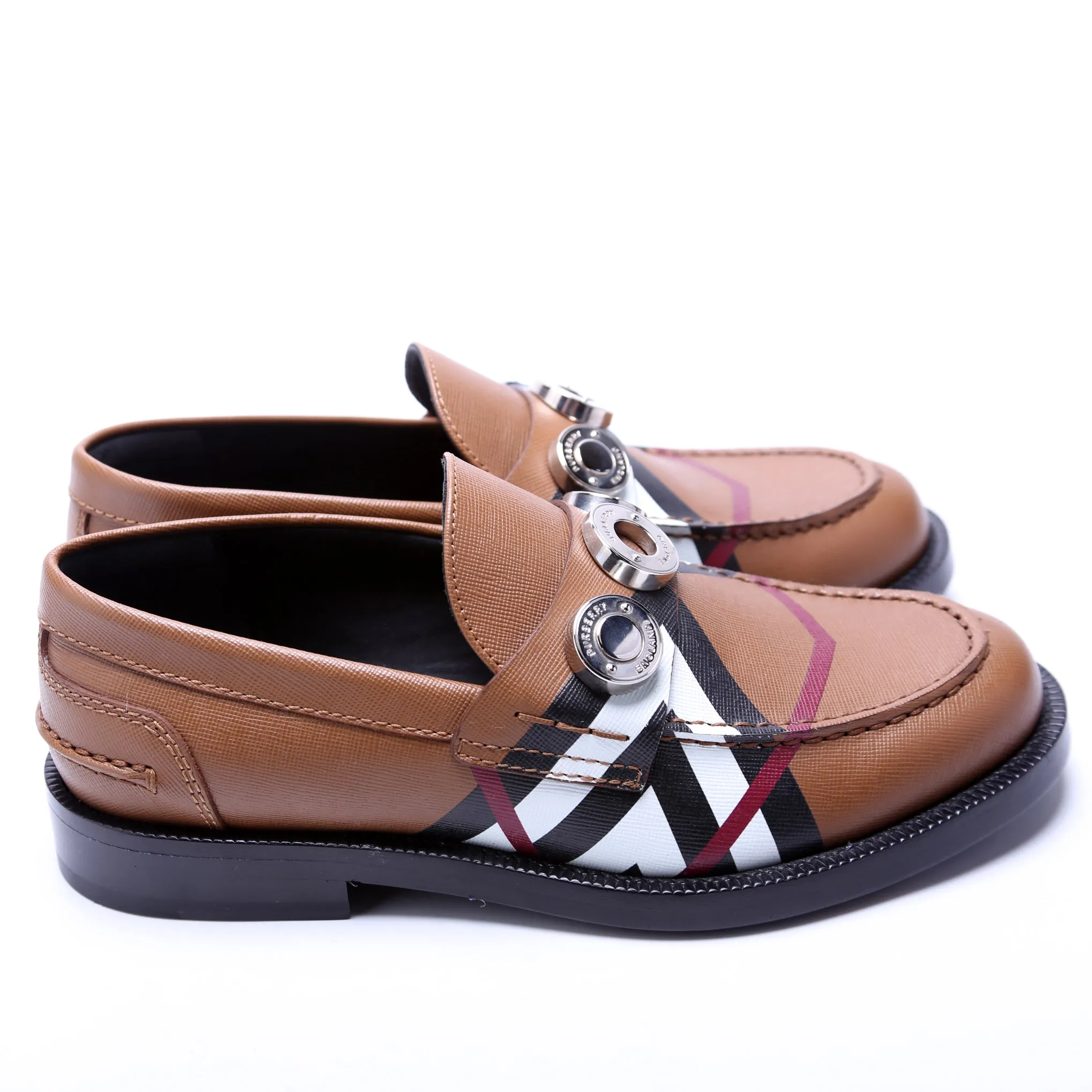 Broadbrook Leather Loafers Size 37 Brown