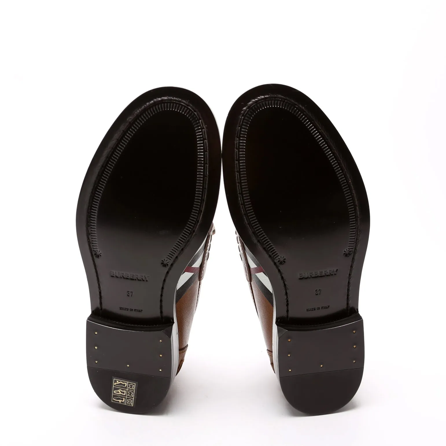 Broadbrook Leather Loafers Size 37 Brown