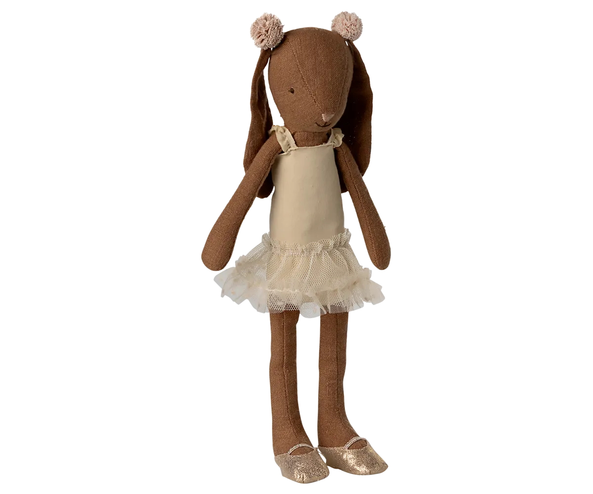 Bunny size 2, Chocolate brown - Ballet suit and skirt cream | COMING SOON