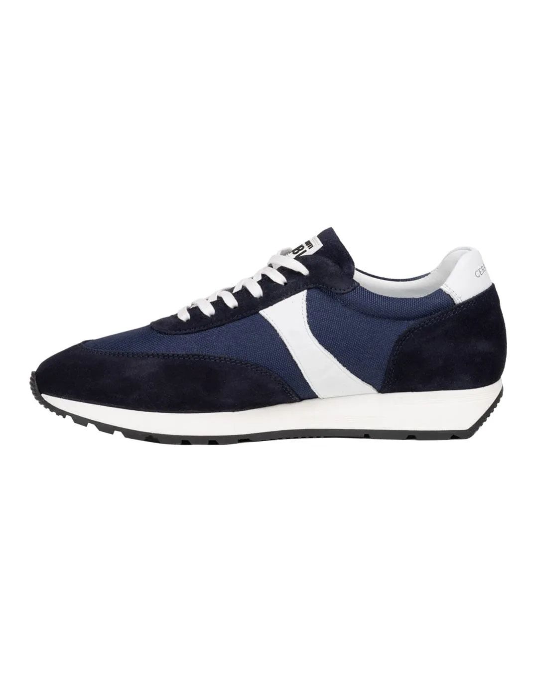 Cerruti 1881 Navy And White Leather Sneakers