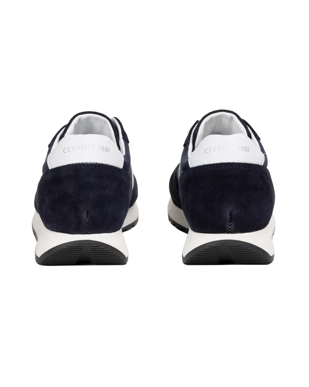 Cerruti 1881 Navy And White Leather Sneakers