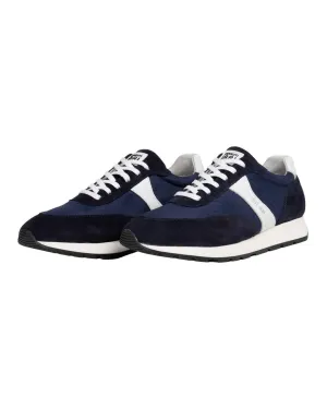 Cerruti 1881 Navy And White Leather Sneakers