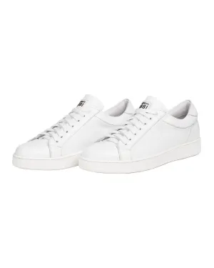 Cerruti 1881 White Leather Sneakers