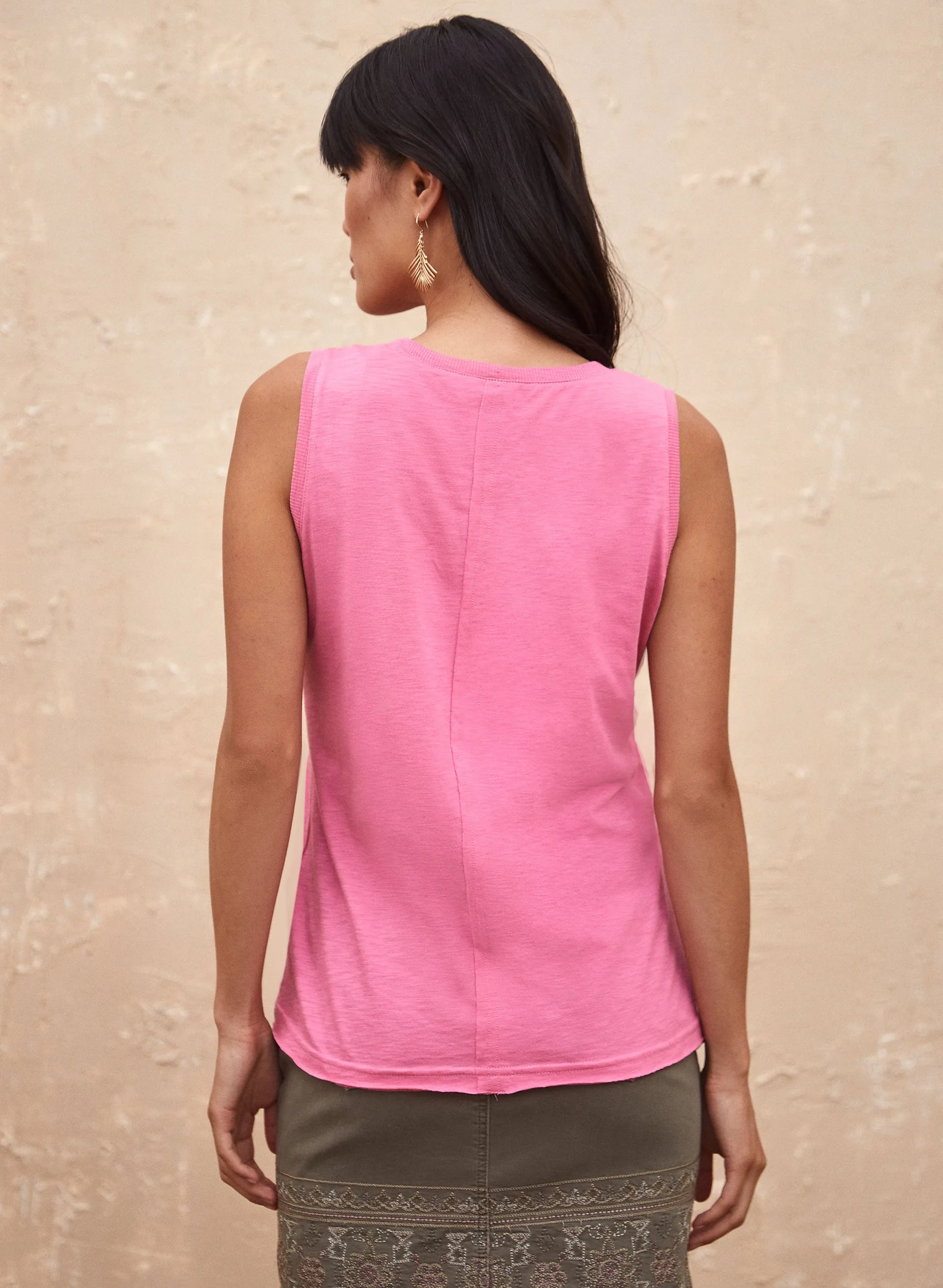 Charlie B - Sleeveless Pima Cotton Top