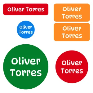 Color Combos Preschool Labels Pack