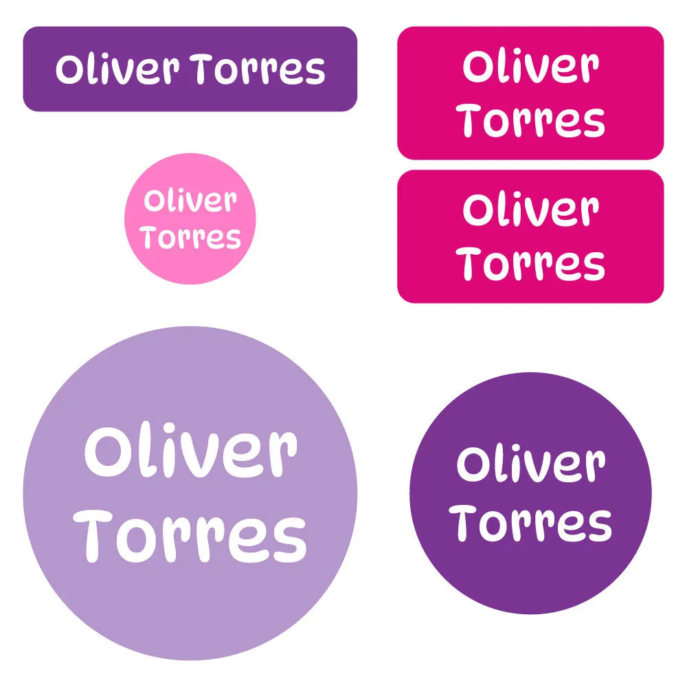 Color Combos Preschool Labels Pack