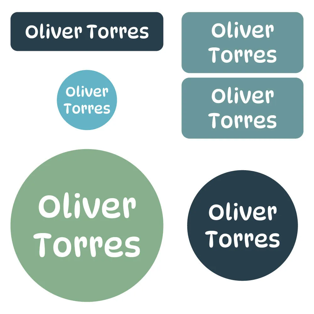 Color Combos Preschool Labels Pack