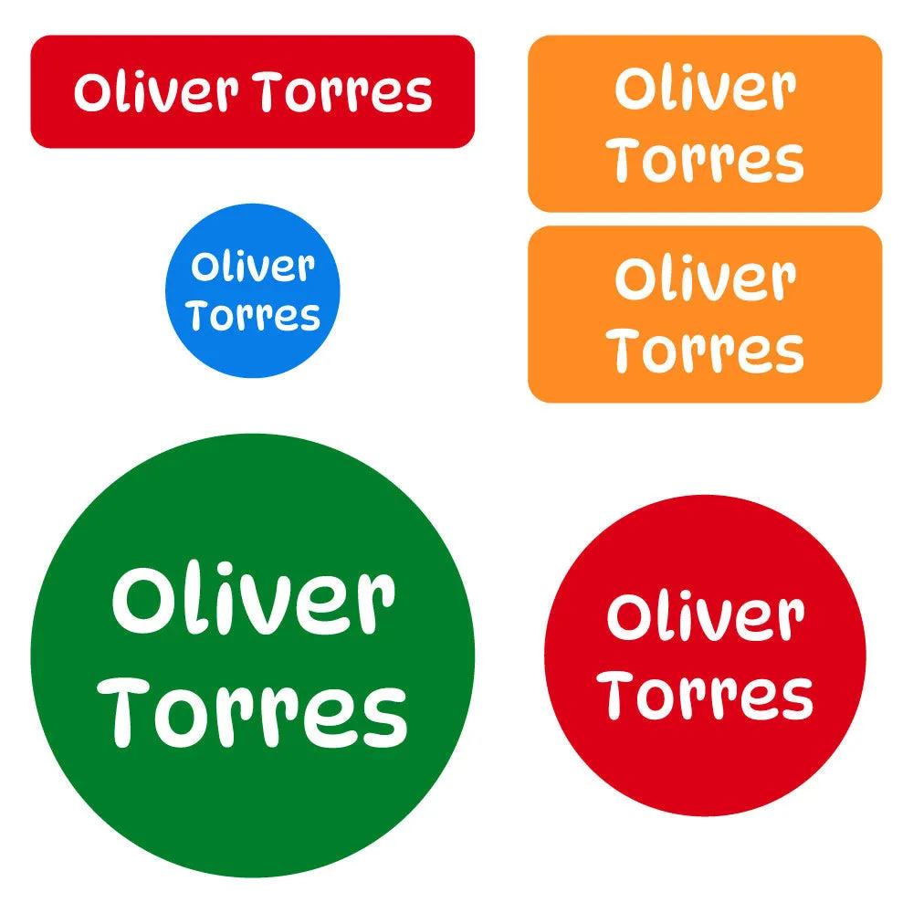 Color Combos Preschool Labels Pack