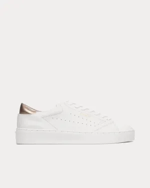 Court Leather Off White / Rose Gold Low Top Sneakers