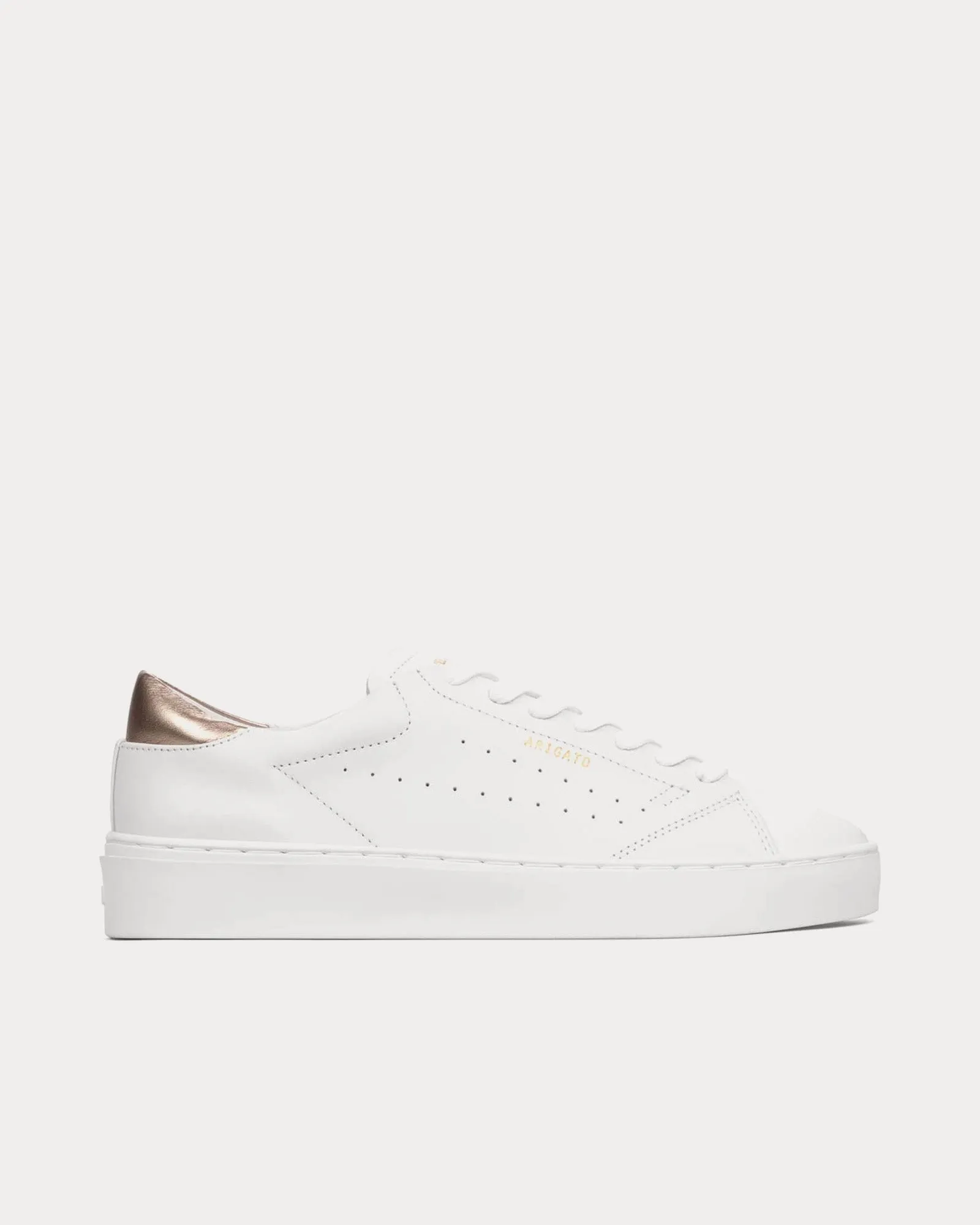 Court Leather Off White / Rose Gold Low Top Sneakers