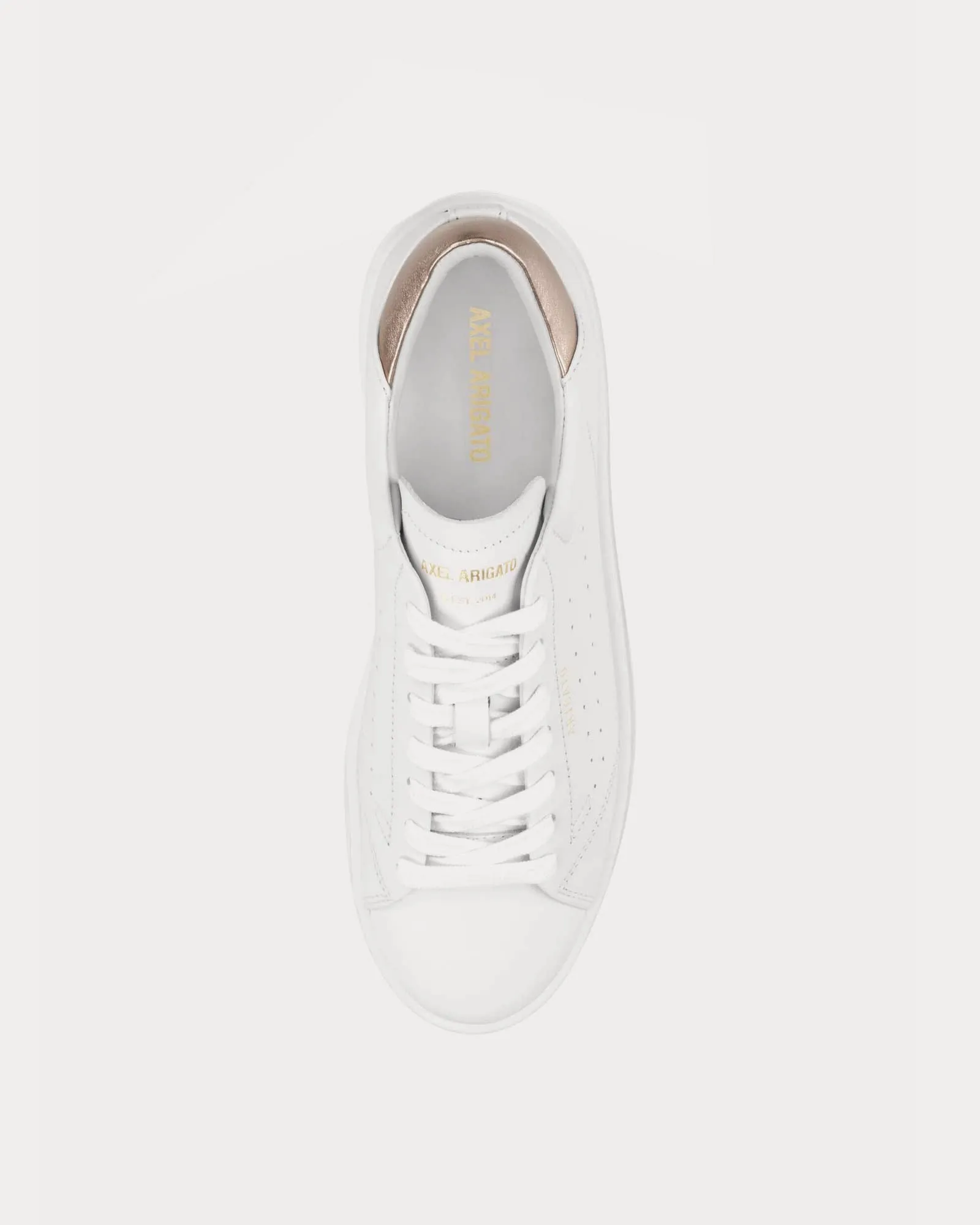 Court Leather Off White / Rose Gold Low Top Sneakers
