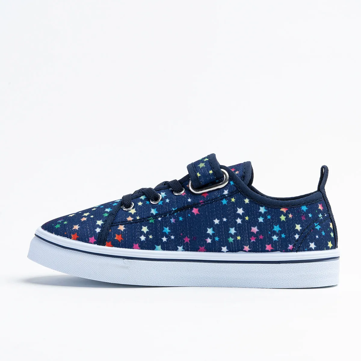 Dark Blue Sneakers with Star Pattern | 5TE22109-DB