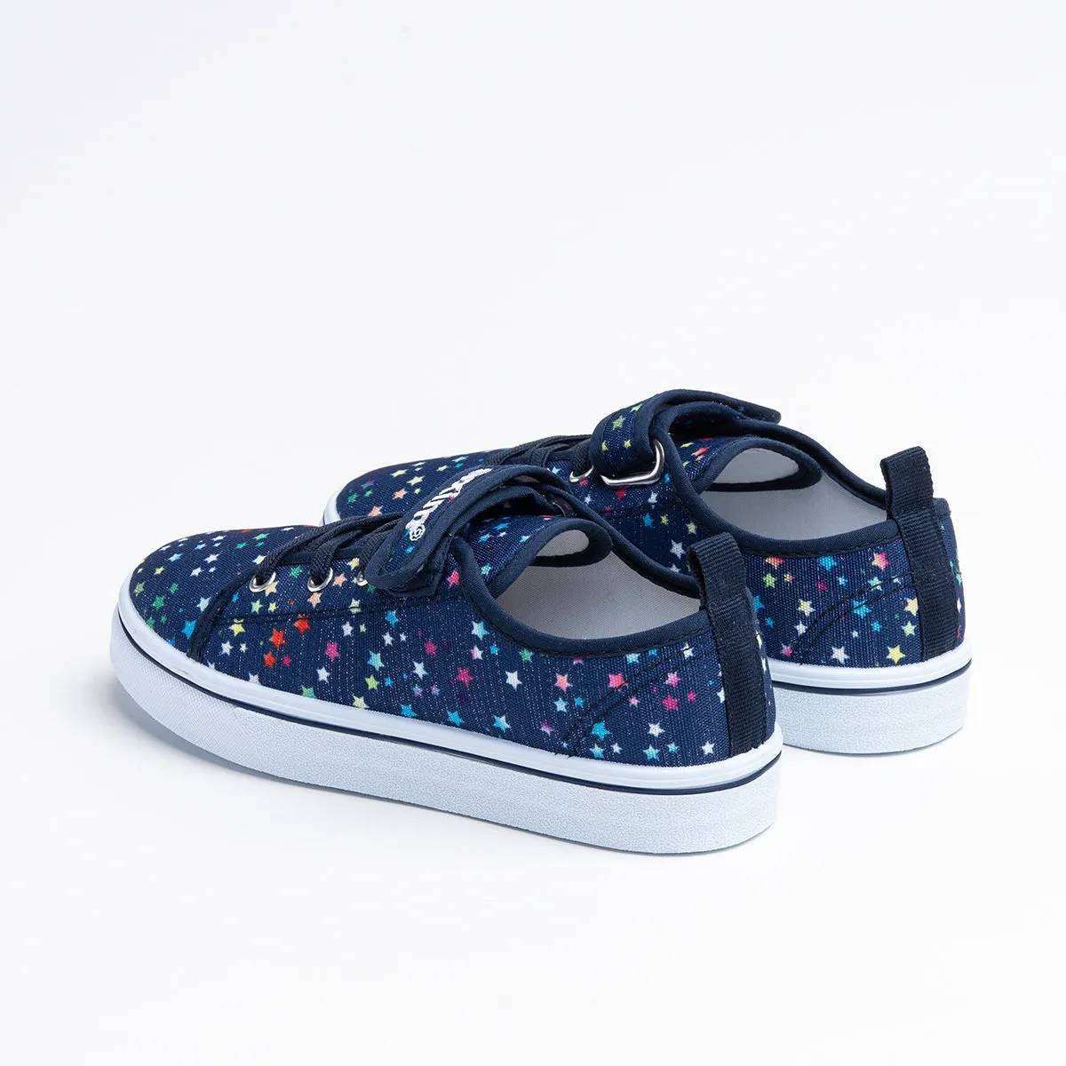 Dark Blue Sneakers with Star Pattern | 5TE22109-DB