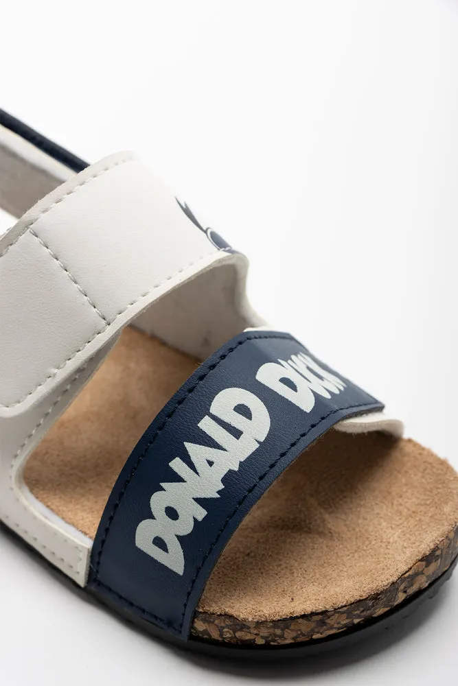 Donald Duck Double Strap Sandal Cream