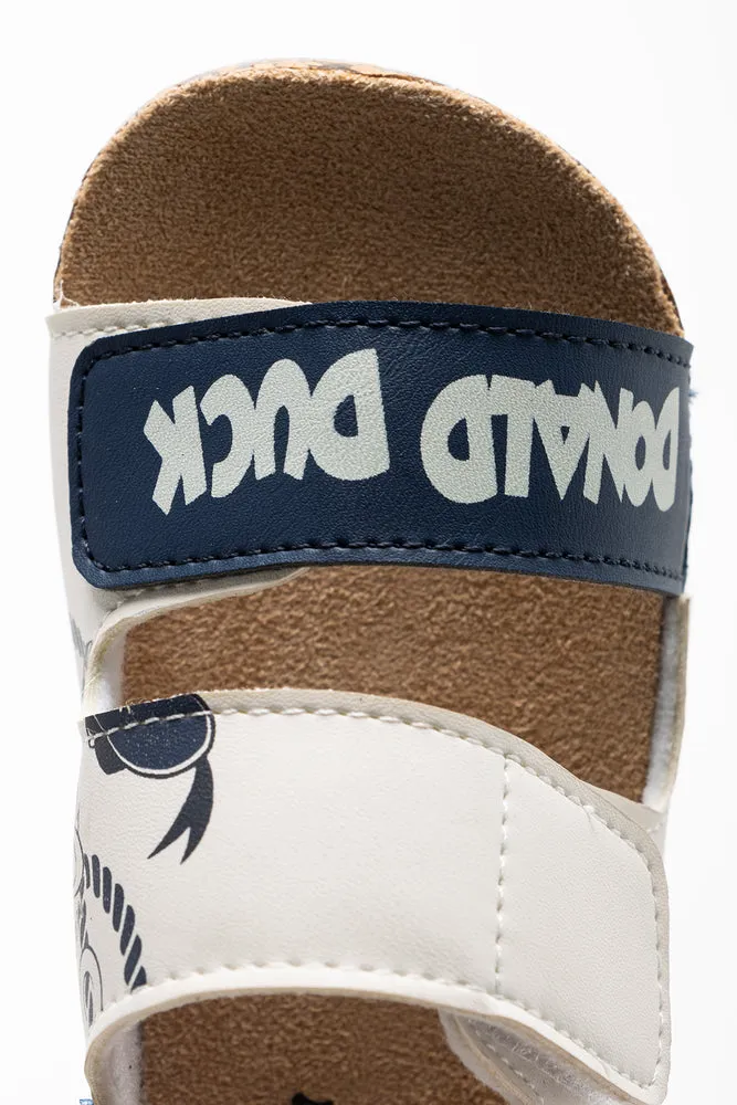 Donald Duck Double Strap Sandal Cream