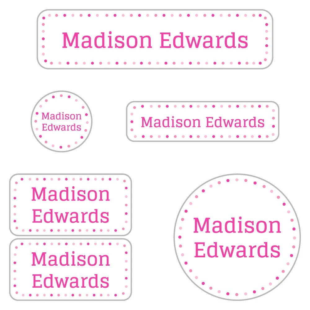 Dots Daycare Labels Pack