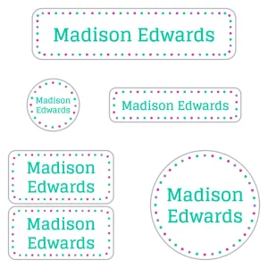 Dots Daycare Labels Pack