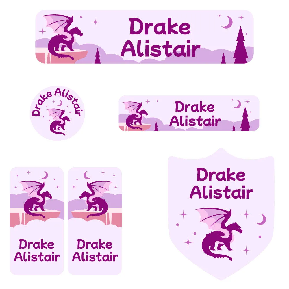 Dragon Daycare Labels Pack