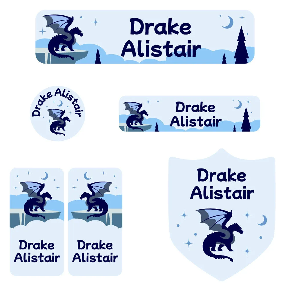 Dragon Daycare Labels Pack