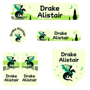 Dragon Daycare Labels Pack