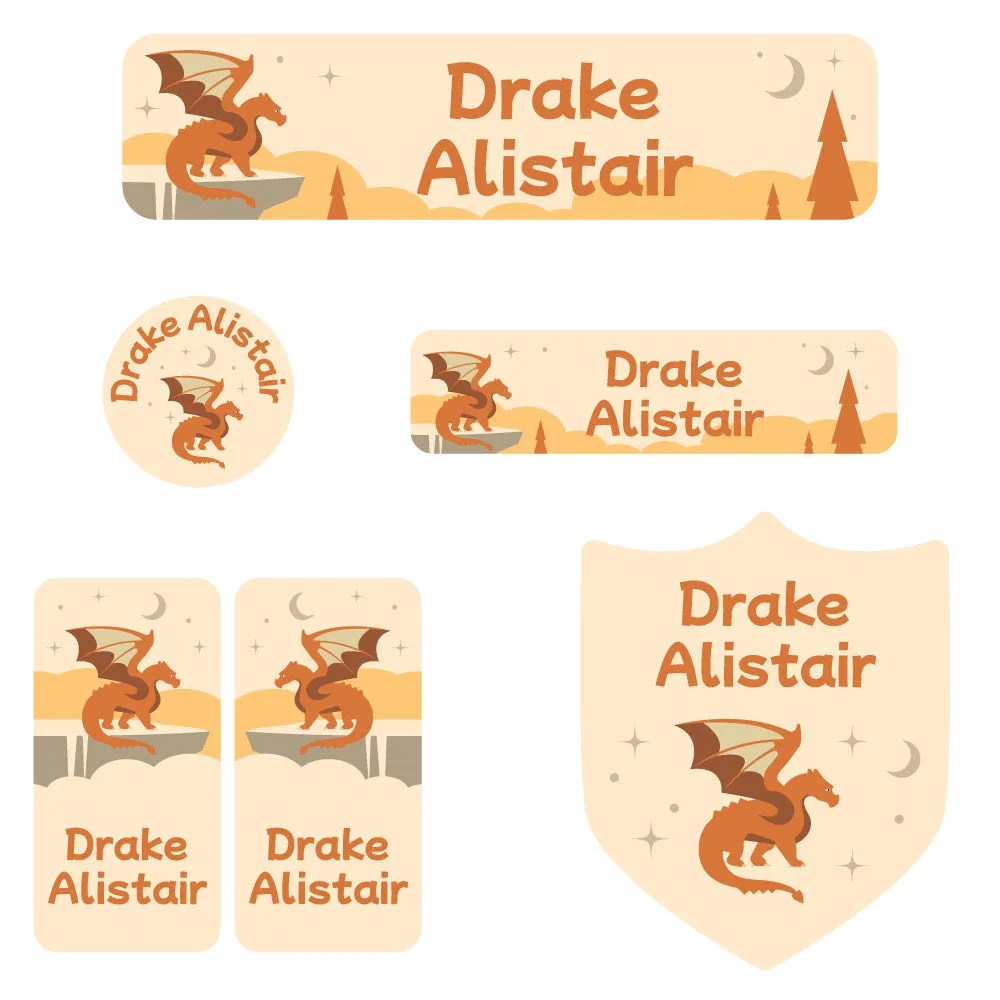 Dragon Daycare Labels Pack