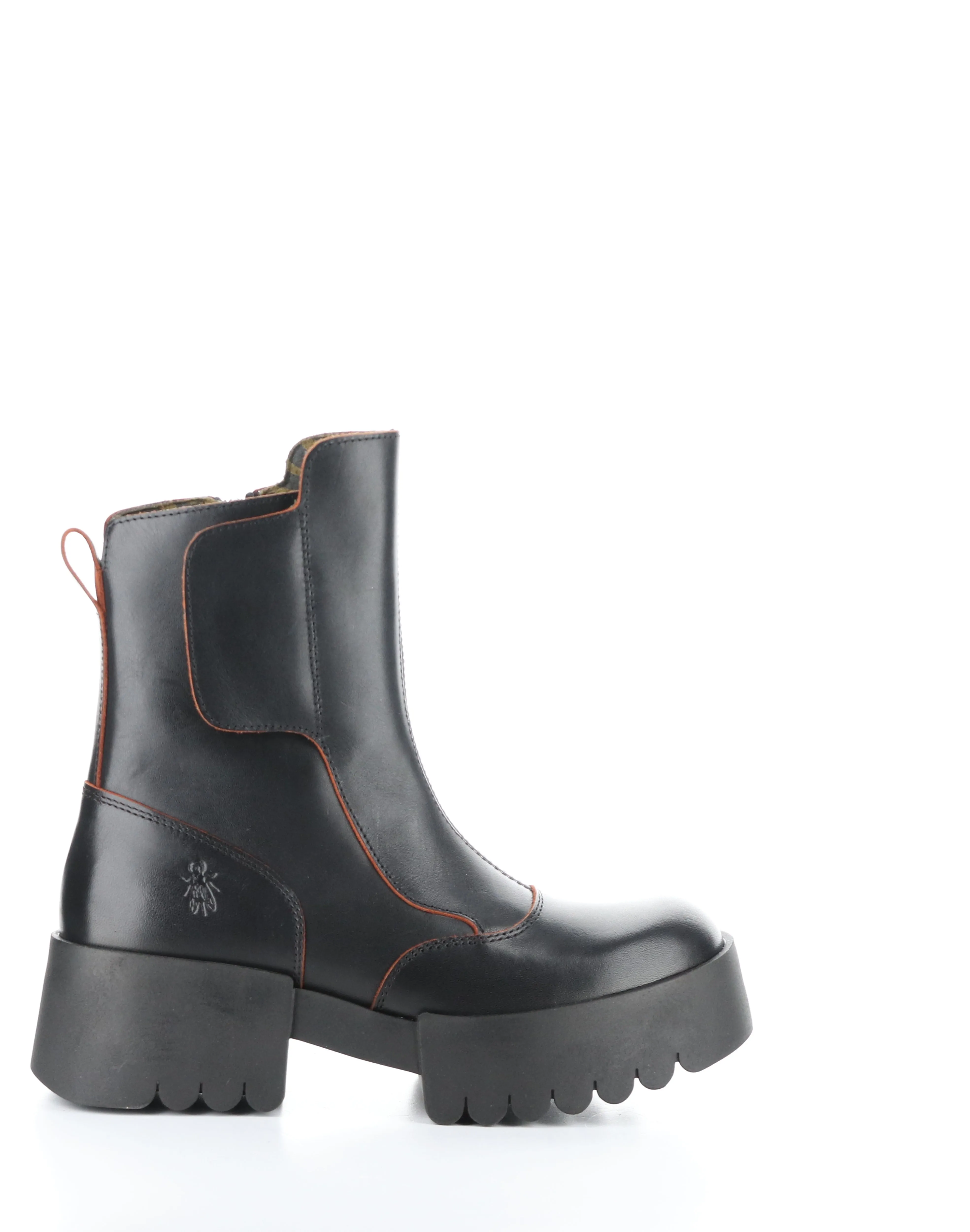 EGLI124FLY BLACK/RED Round Toe Boots