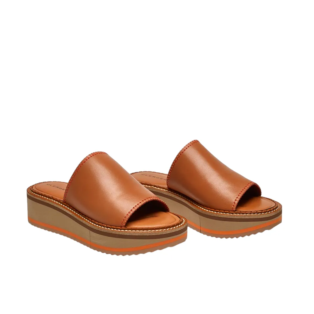 Fast Tan Mule Sandals